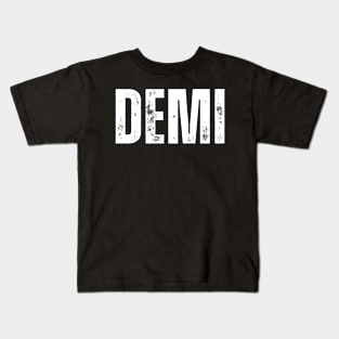 Demi Name Gift Birthday Holiday Anniversary Kids T-Shirt